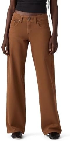 Levi's Women's Superlow Jeans, Washed Bison (Twill - Non Stretch), 34, Standard