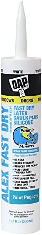 DAP 18425, White Caulk, 10.1 oz, 10.1 Fl Oz, Whites