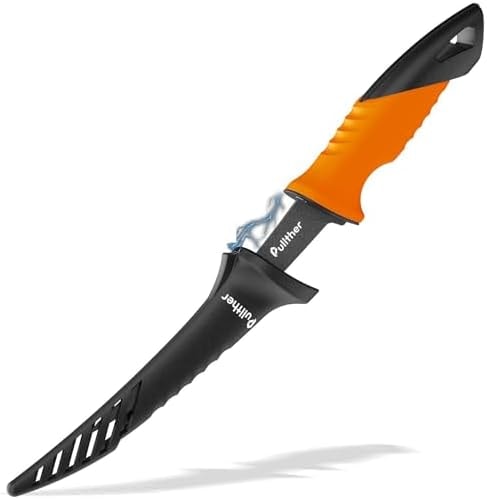 pullther fishing 7 Inch Fillet Knife for fish,Stainless Steel Fishing Knife