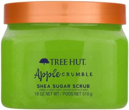 Tree Hut Apple Crumble Body Scrub, Fall Scented Body Care, 18 Oz
