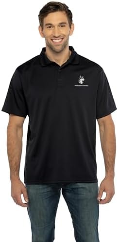 Vantage Apparel Poly Mesh Polo, Northeastern Huskies, 5XL Team Color
