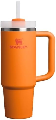 STANLEY Quencher H2.0 Flow State Tumbler, 30 oz, Goldenrod Coral