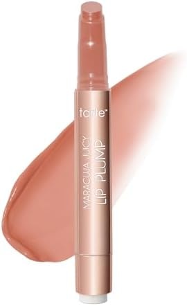 tarte maracuja juicy lip plump – Hydrating & Volumizing Lip Plumper Gloss Balm with Nourishing Hyaluronic Acid, Plumps & Moisturizes, Vegan & Cruelty-Free, full size, peachy beige