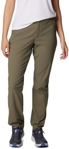 Columbia Womens Leslie Falls II Stretch Pant, Stone Green, 18 Short