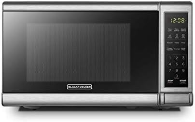 BLACK+DECKER Countertop Microwave Oven, 0.7 Cu.Ft, 700W, Stainless Steel