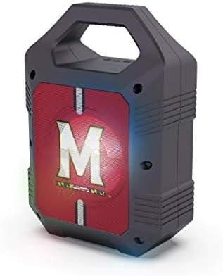 SOAR NCAA ShockBox XL LED Wireless Bluetooth Speaker, Maryland Terrapins