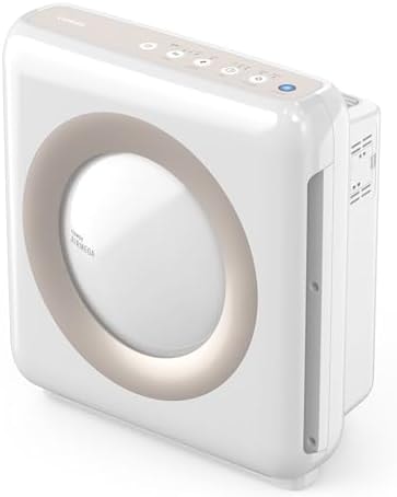 COWAY Air Purifier for Home Up to 1,748ft², HEPA Filter for Smoke, Allergies, Pet Dander, Odor, Air Quality Monitor, Auto&Eco Mode, Timer, Filter Indicator, 3yr Warranty, Mighty AP-1512HH(W), White