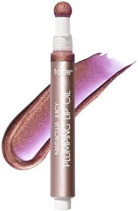 tarte maracuja juicy plumping lip oil - Hydrating & Volumizing Lip Plumper Gloss Balm with Nourishing Hyaluronic Acid, Plumps & Moisturizes, Vegan & Cruelty-Free, full size, shimmering mulberry