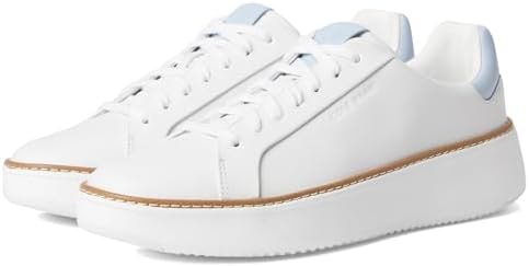 Cole Haan Women's Grandpro Topspin Sneakers, White/Skyway, 6-C US