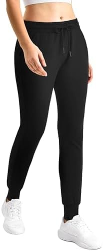 CADITEX Womens Joggers with Pockets Track Athletic Sweatpants Women Black