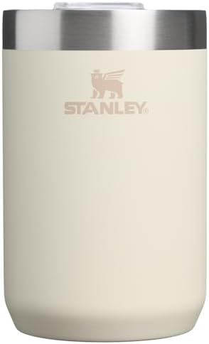 STANLEY Everyday Camp Cup 12 oz | Drink Through Lid | Cup for Coffee, Tea and Drinks | Insulated Stainless Steel | BPA-Free | Cream