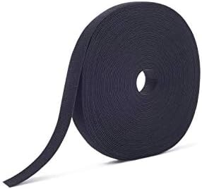 VELCRO Brand ONE-WRAP Tape, Double Sided Roll, 3/4 in x 25yd, Black, 189645