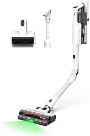 Tineco Pure One A50S Cordless Stick Vacuum Cleaner, 185W Suction,1L Larger Dustbin, 3DSense Power Brush, PureCyclone Tech, Easily Tackles Large Debris