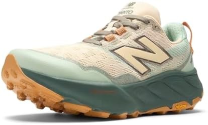 New Balance Women's Fresh Foam X Hierro V9 Trail Running Shoe, Calcium/Dark Juniper, 5 XW
