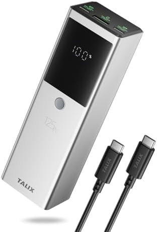 TALIX Laptop Power Bank, 12800mAh Portable Charger with 240W USB-C Cable