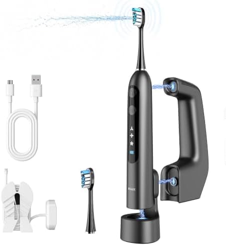 2-in-1 Electric Toothbrush & Water Flosser Combo, Cordless Oral Irrigator
