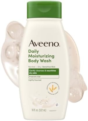Aveeno Daily Moisturizing Body Wash, Lightly Scented, 18 fl. oz