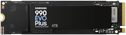 Samsung SSD 990 EVO Plus 4TB, PCIe Gen 4x4 | 5x2 M.2 2280, Up to 7,250 MB/s