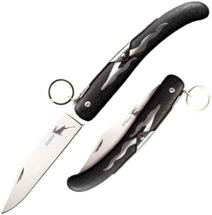 COLD STEEL Kudu 4.25" 5Cr15MoV Steel Clip Point Razor-Sharp Blade 5.75" Zy-Ex Handle Everyday Carry Folding Knife w/Ring Lock