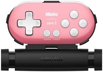 8Bitdo Zero 2 Bluetooth Mini Controller with Mobile Clip - Pink