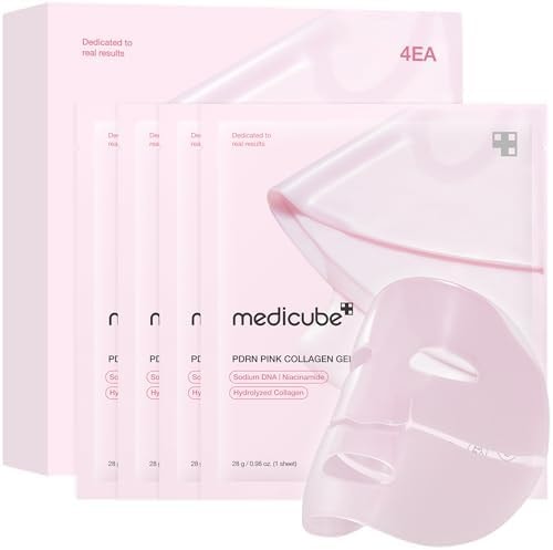 medicube Jelly Gel Mask with Salmon DNA PDRN Pink Collagen, Plump & Hydrate