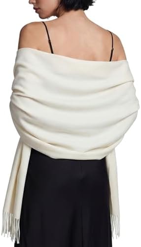 RIIQIICHY Shawl Wraps for Women Winter Scarf for Cold Weather Wedding Pashmina Wrap Warm Scarves Gifts