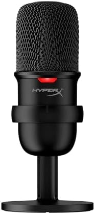 HyperX SoloCast – USB Condenser Gaming Microphone, for PC, PS4, PS5 and Mac, Tap-to-Mute Sensor, Cardioid Polar Pattern, great for Streaming, Podcasts, Twitch, YouTube, Discord,Black