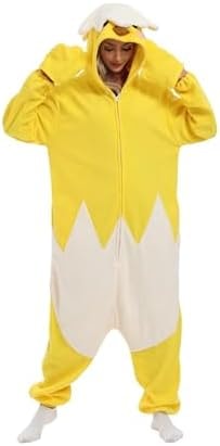 NAITOKE Halloween Adult Onesie Fleece Cosplay Pajamas for Women Men Teens