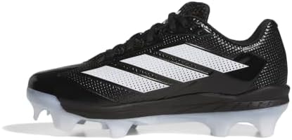 adidas Women's Adizero Instinct 2.0 TPU TD Softball, Black/White/White, 5