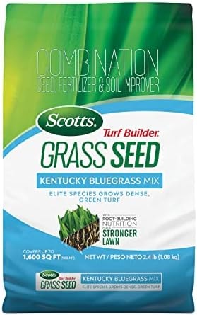 Scotts Turf Builder Grass Seed Kentucky Bluegrass Mix, 2.4 lbs.