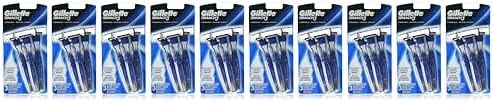 Gillette Mach3 Men’s Disposable Razors, 3 Count - Case of 12