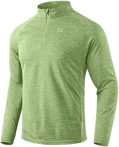 G Gradual Men's Quarter Zip Pullover Running Athletic Shirts Long Sleeve