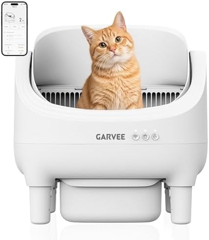 Automatic Cat Litter Box Self Cleaning 10.5L Waste Bin with Odor Control