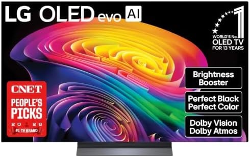 LG 55-Inch Class OLED evo AI 4K C6 Series Smart TV, 2026 Model