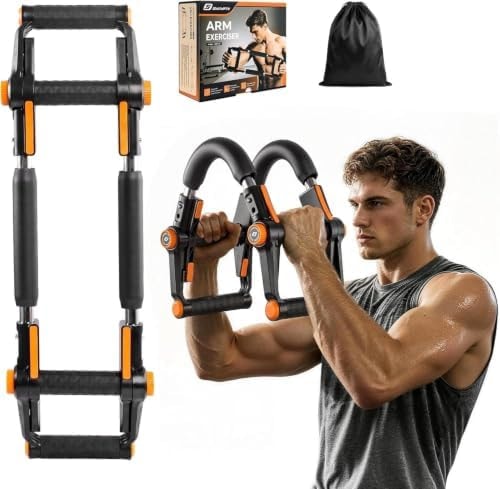 Chest Workout Equipment 3-in-1 Adjustable Twister Arm Trainer 60-140lbs