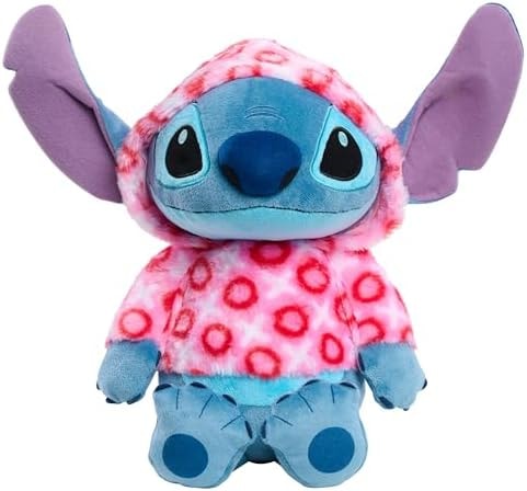 Disney Stitch Large Valentines Heart Hoodie Plush Stuffed Animal