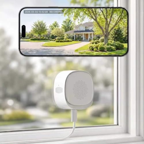Zmodo 2026 New 4MP 2.5K Window Security Camera, 2.4/5GHz WiFi Indoor Camera