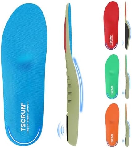Plantar Fasciitis Insole Arch Support Inserts Women Men for All Day Comfort