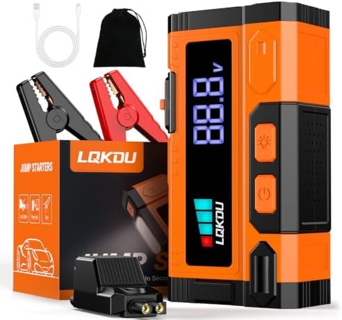 𝟳𝗢%𝟬𝗳𝗳 Car Battery Jump Starter - 5000A 12V Portable Lithium Jump Box