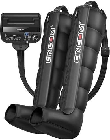 CINCOM Leg Compression Massager with Selectable Massage Areas with 3 Sizes