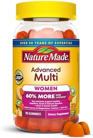 Nature Made Advanced Womens Gummy Multivitamins, 90 Multi Vitamin Gummies