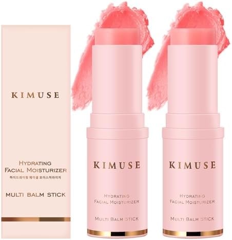 KIMUSE Multi Balm Stick, All-in-One Face, Lip, Eye & Neck Hydrating Balm