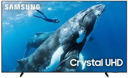 Samsung 98-Inch Class 4K Crystal UHD DU9000 Series HDR Smart TV, Object Tracking Sound Lite, Motion Xcelerator 120Hz, Supersize Picture Enhancer, Mega Contrast, Alexa Built-In (UN98DU9000, 2024 Model)