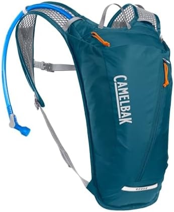 CamelBak Rogue Light 7 Hydration Backpack with Crux Reservoir, Lightweight Ventilated Design for Biking, Hiking, and Active Events, Moroccan Blue 2.0
