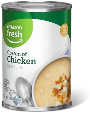 Amazon Fresh, Condensed Cream Of Chicken Soup, 10.5 Oz (Previously Happy Belly, Packaging May Vary)