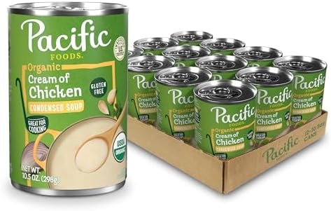 Pacific Foods Organic Cream of Chicken Soup, 10.5 oz Can (Case of 12)