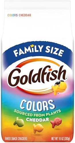 Goldfish Colors Cheddar Cheese Crackers, 10 Oz Bag