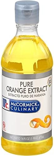 McCormick Culinary Pure Orange Extract, 16 fl oz - One 16 Fluid Ounce Bottle of Orange Flavoring for Baking, Cakes, Cookies, Fillings and Drinks
