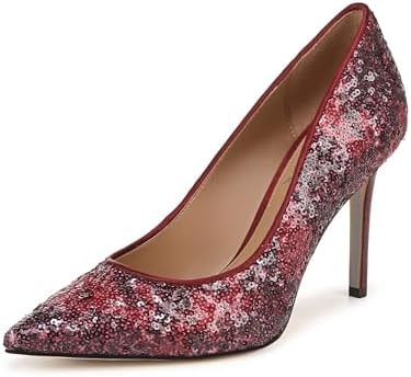 Sam Edelman Women's Hazel Pump Deep Cabernet Sequin 7 Medium