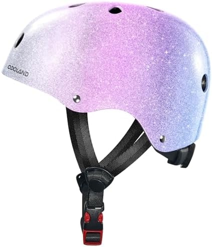Odoland Kid's Bike Helmet Adjustable Fits 48-54cm for Boy & Girl Age 3-8